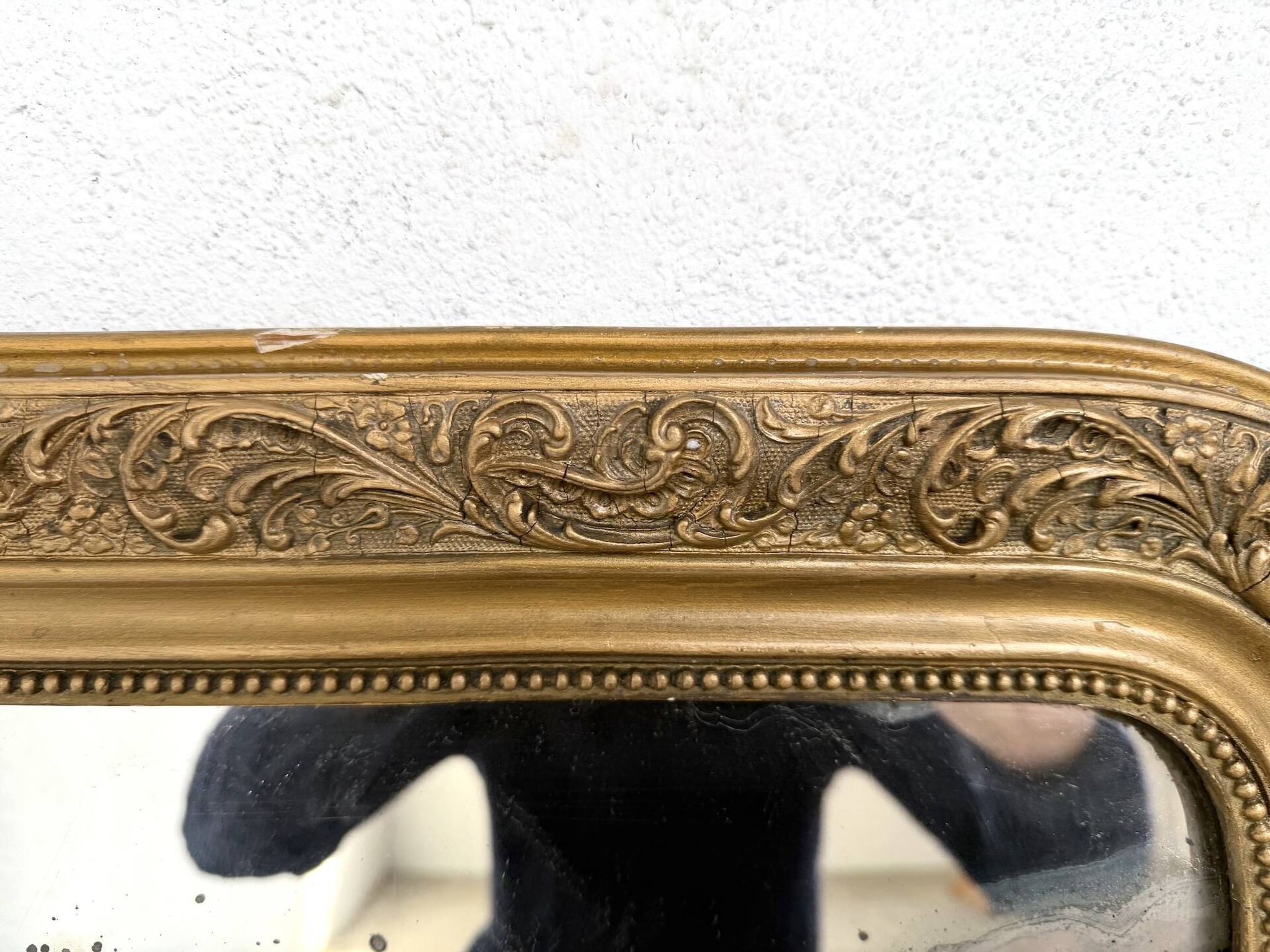 Miroir ancien au mercure, XIXe siècle