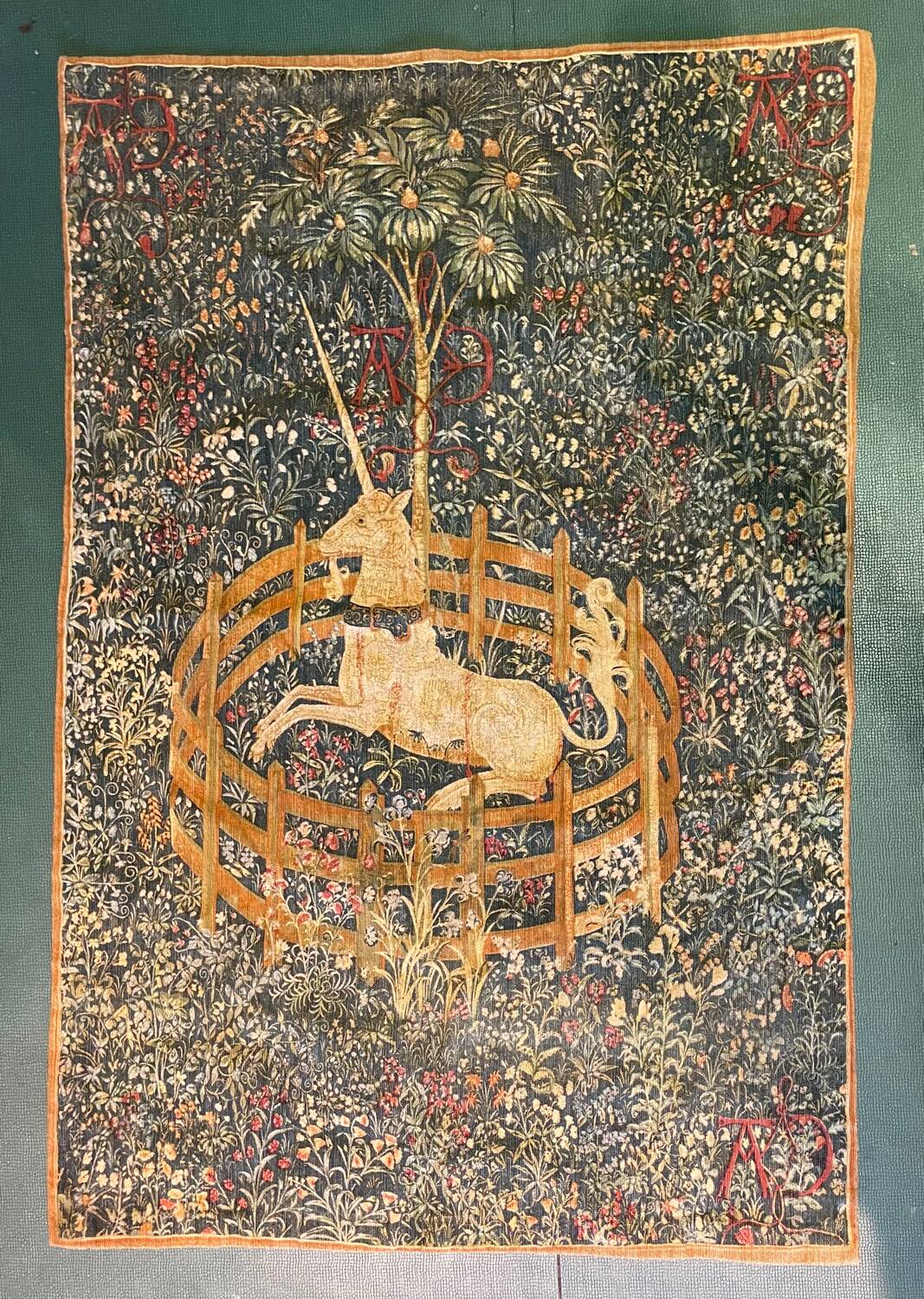 Vintage Wall Tapestry The Captive Unicorn