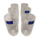 Series of 6 crystal orangeade glasses from Villeroy & Boch