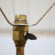 Vintage brass tripod floor lamp
