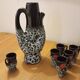 Fat lava ceramic liquor service by vallauris, france