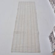 Tapis Kilim en chanvre vintage neutre blanc sku3799