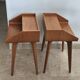 Compass leg bedside tables