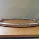 Large Art Deco tray in wood and chrome-plated metal