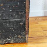 Chest old trunk fir wood