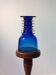Vintage blue handmade glass vase Lwiw Ukraine