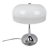 Lampe à poser champignon en métal chromé, Italie 1970