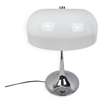 Mushroom Table Lamp in Chrome, Italy 1970's