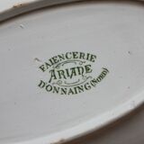 Ravier en terre de fer "Ariane" faïencerie d'Onnaing fin XIXe
