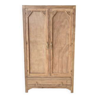 Art Deco wooden wardrobe