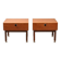 Set midcentury teak nightstands