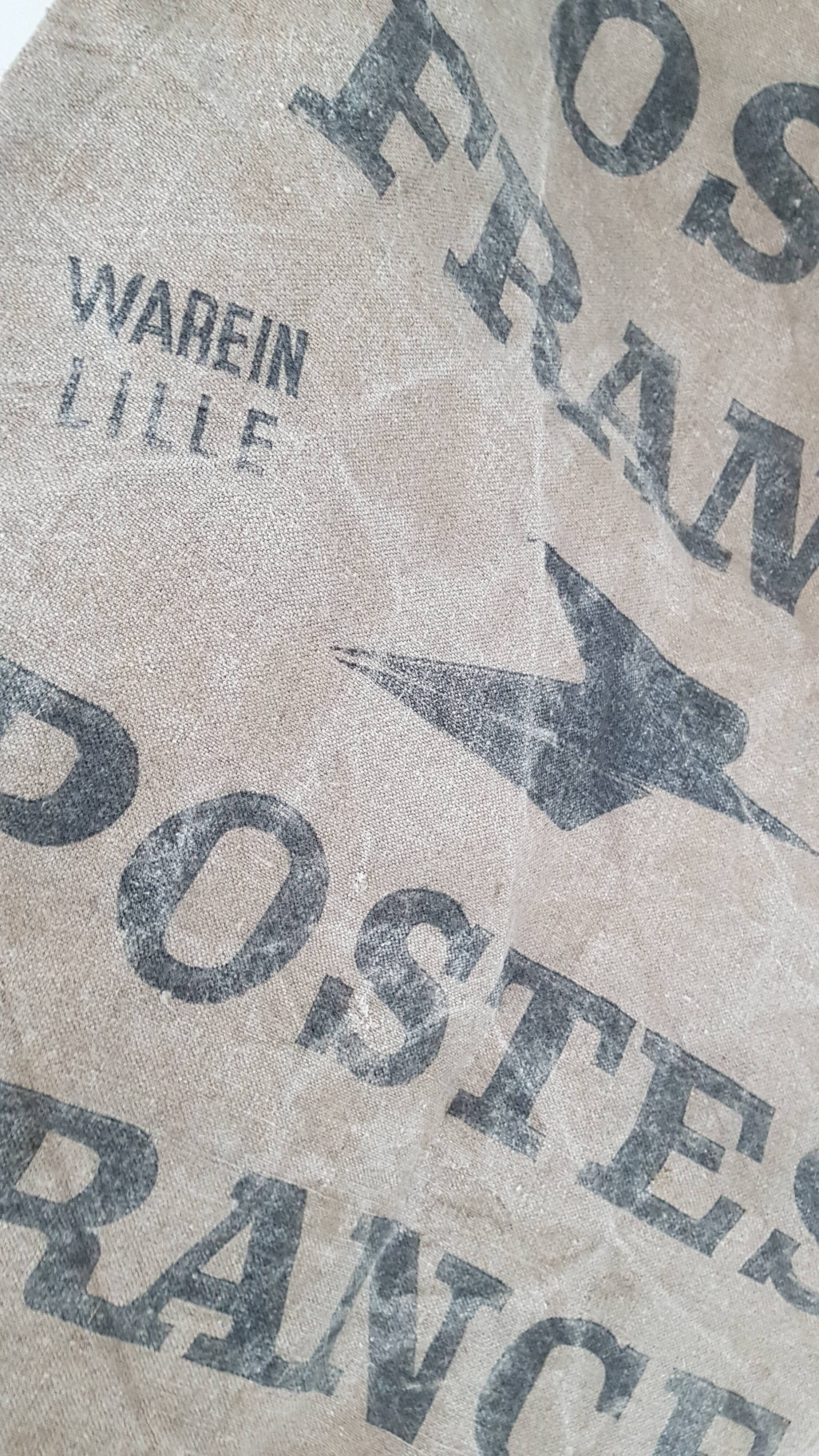 Old cotton postbag