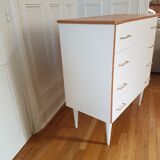 Vintage chest of drawers bobbin feet