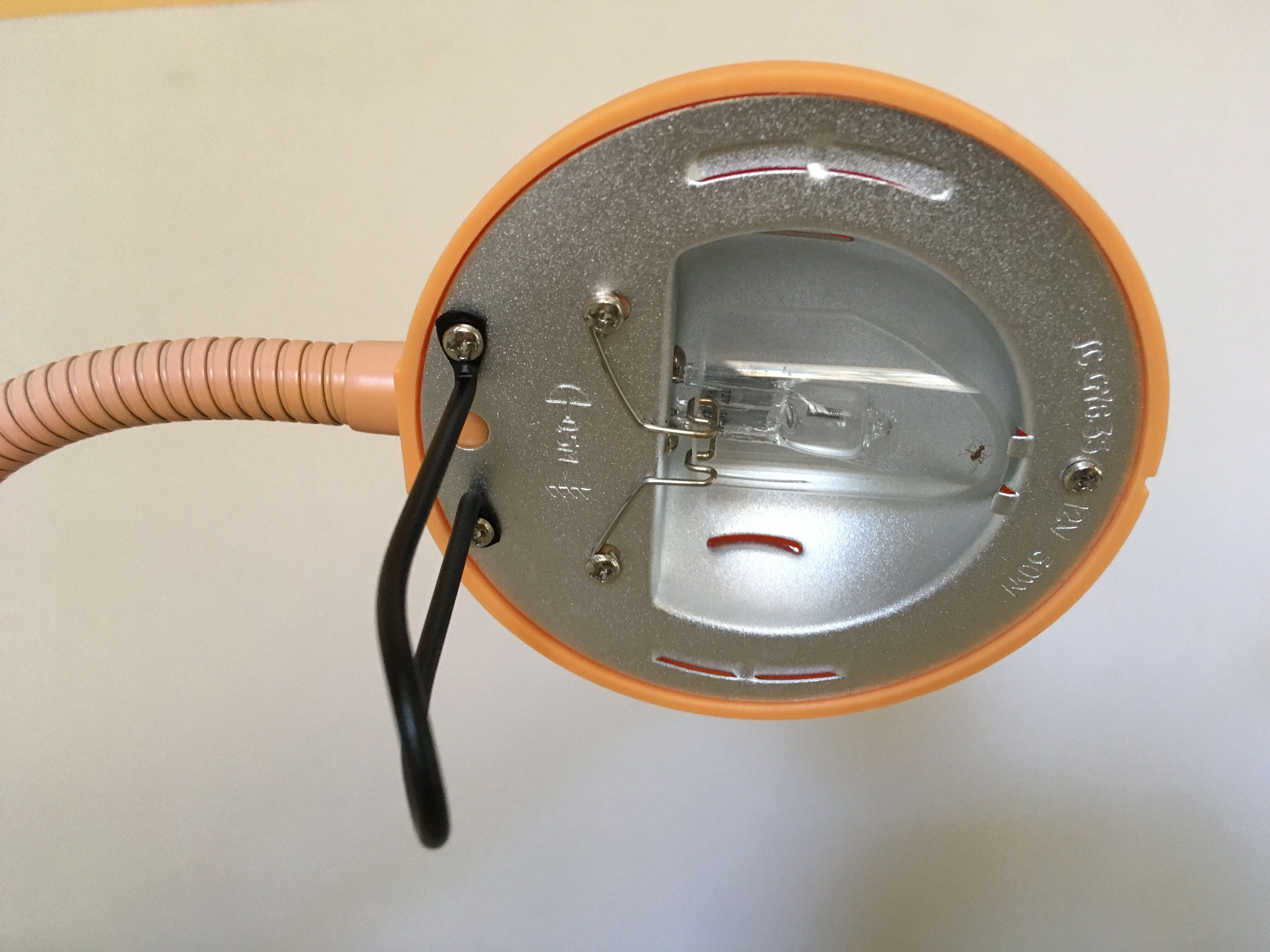 Vintage orange desk lamp
