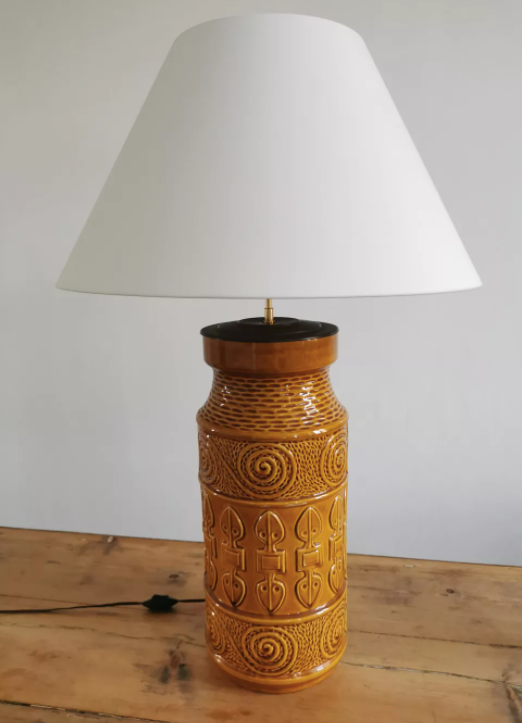 Ceramic lamp Scheurich circa 50s