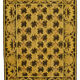 Handwoven Persian Overdyed 273 cm x 372 cm Yellow Wool Carpet