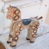 Old wooden horse toy