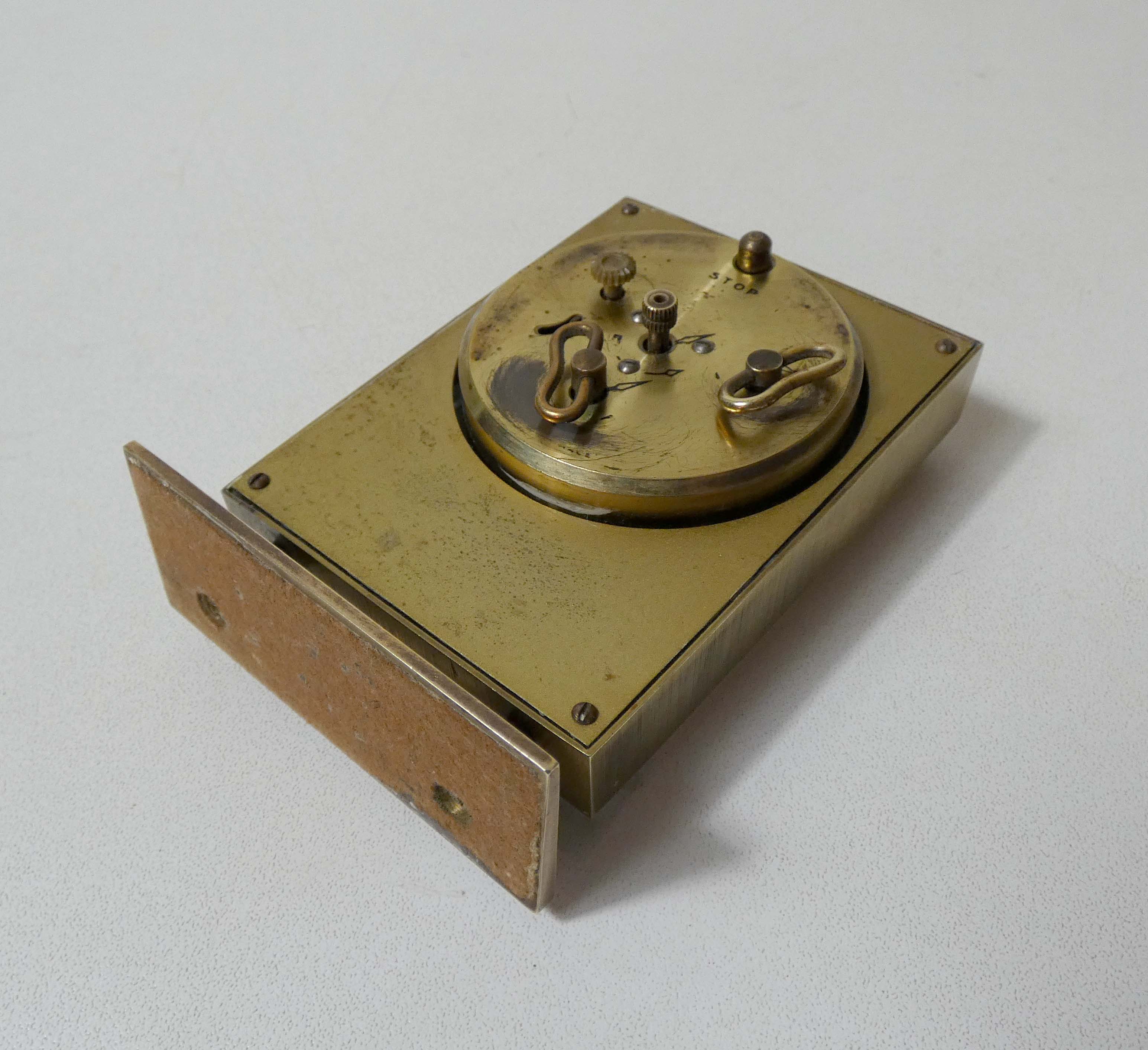 Vintage brass jaz alarm clock