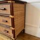 Commode en rotin vintage