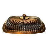 Vintage metal butter dish