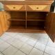 Buffet, vintage wicker commode in Riviera style, 1970s.