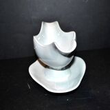 Antique sauceboat, blue-grey earthenware, niderviller niederweiler steingut 1900
