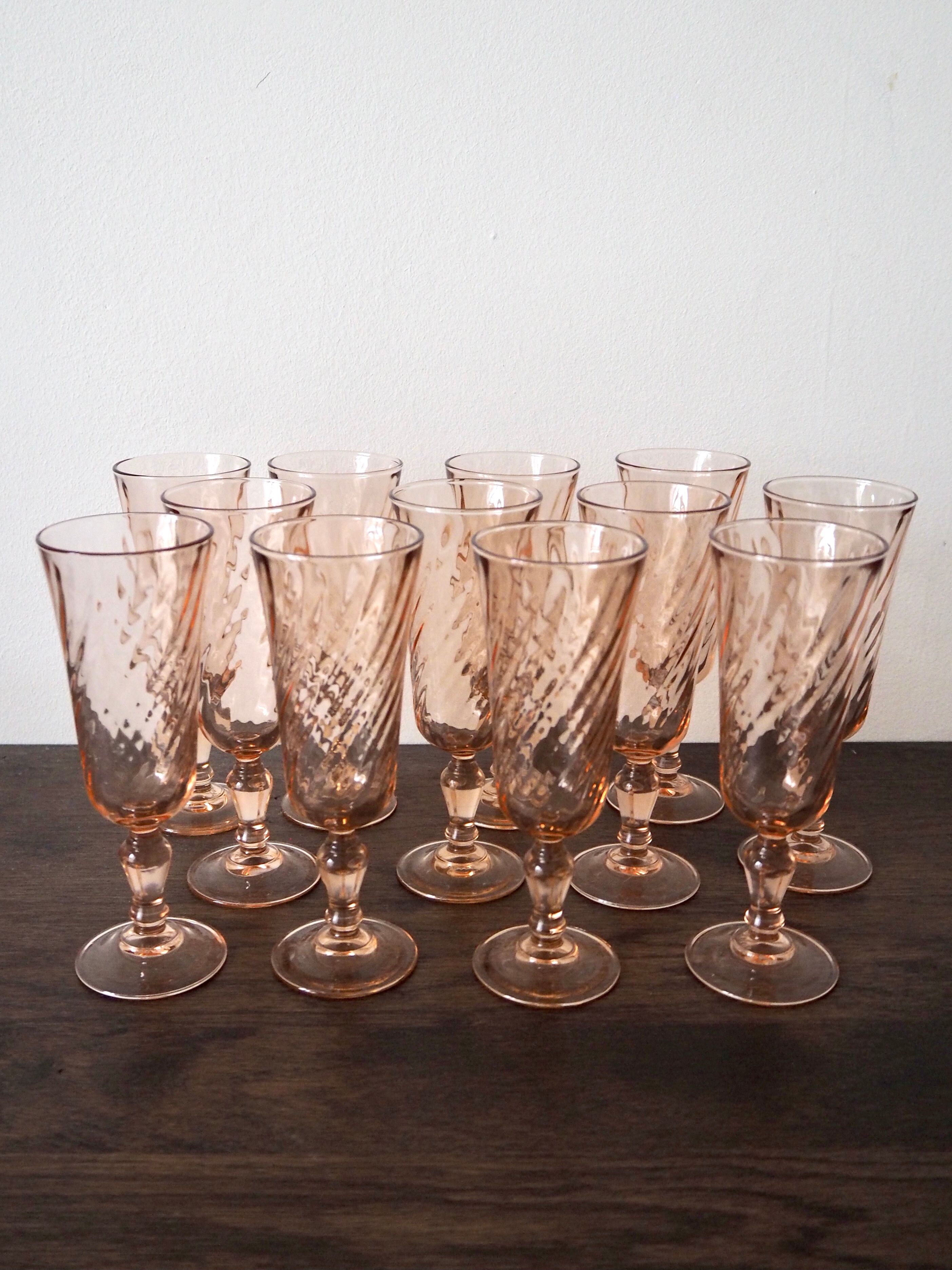 Set of 6 Rosaline flutes