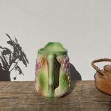 Pitcher in slip - earthenware Saint Clement numbered with fruit and grape basket decoration