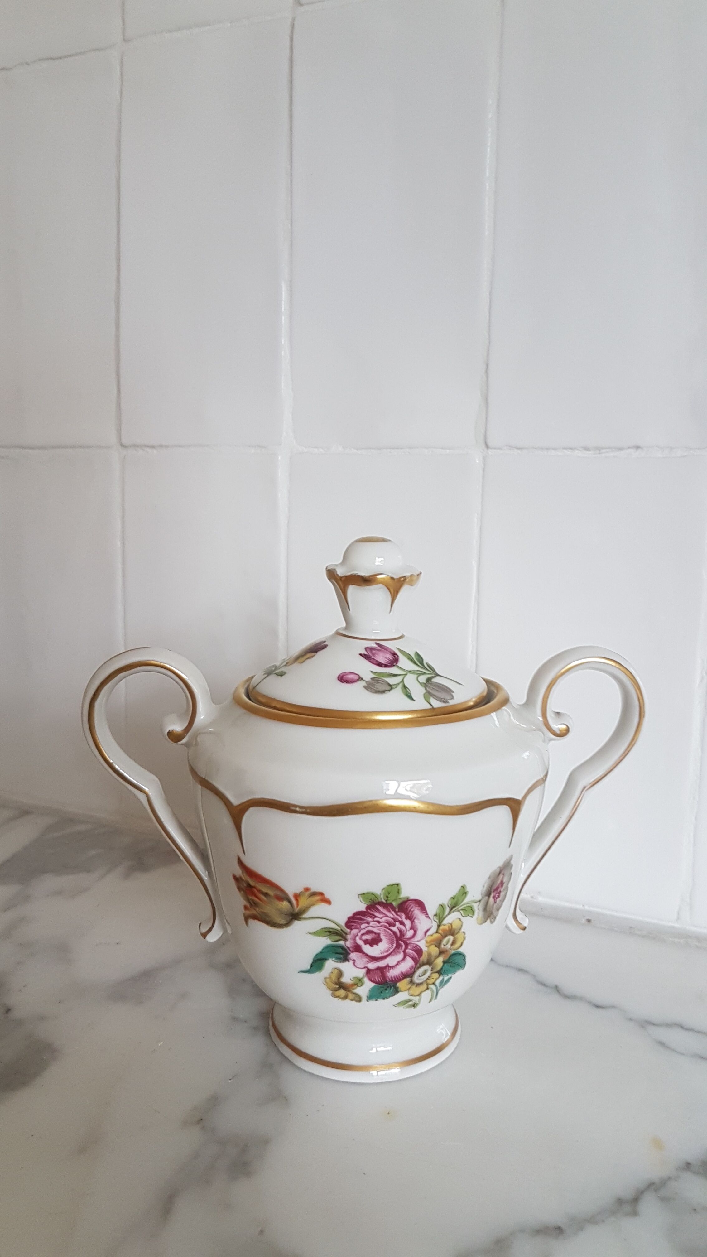 Fine porcelain tea service