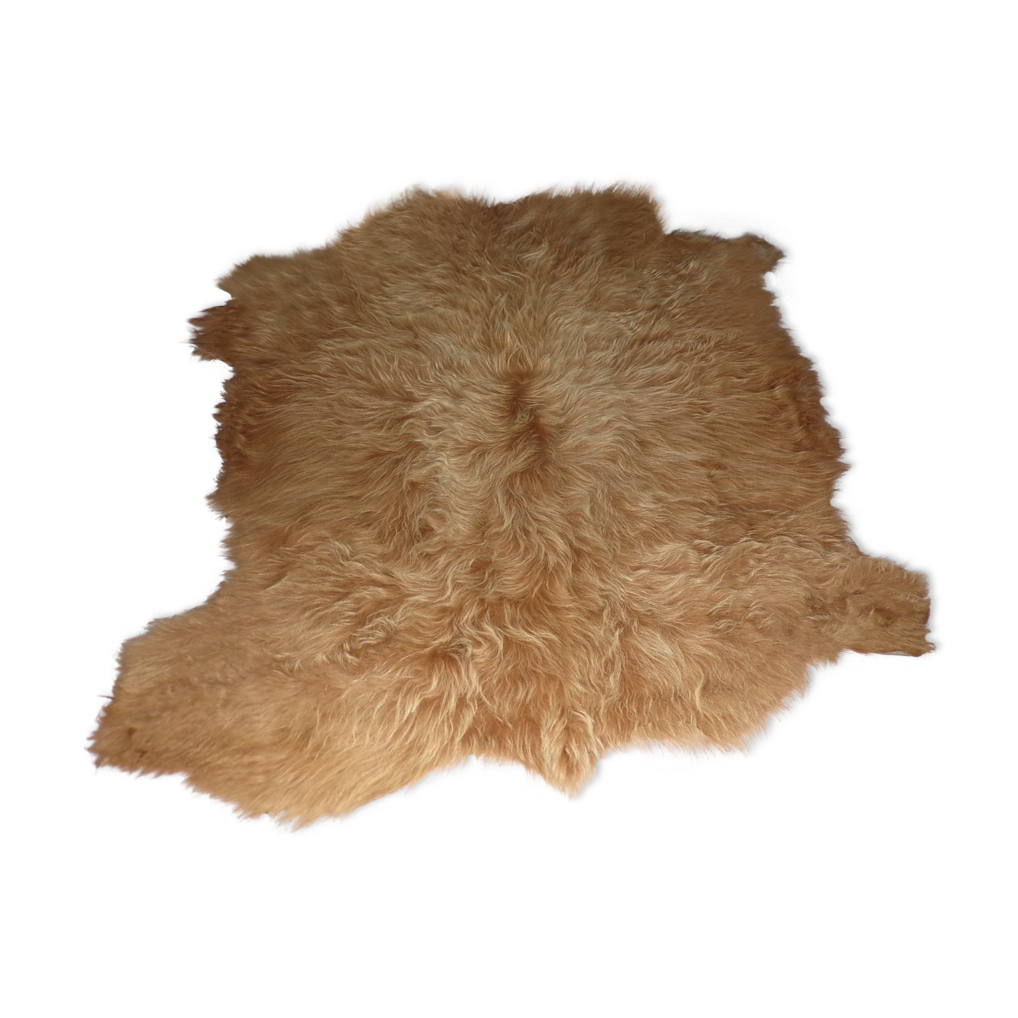 Carpet cow skin long red hair, 180x150cm
