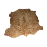 Tapis peau de vache poil long  roux  180x150cm
