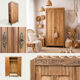 Parisian Art Deco wardrobe, raw wood.
