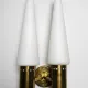 Brass Coloured Double Wall Lamp By Hans-Agne Jakobsson For Markaryd, Sweden, 1960S