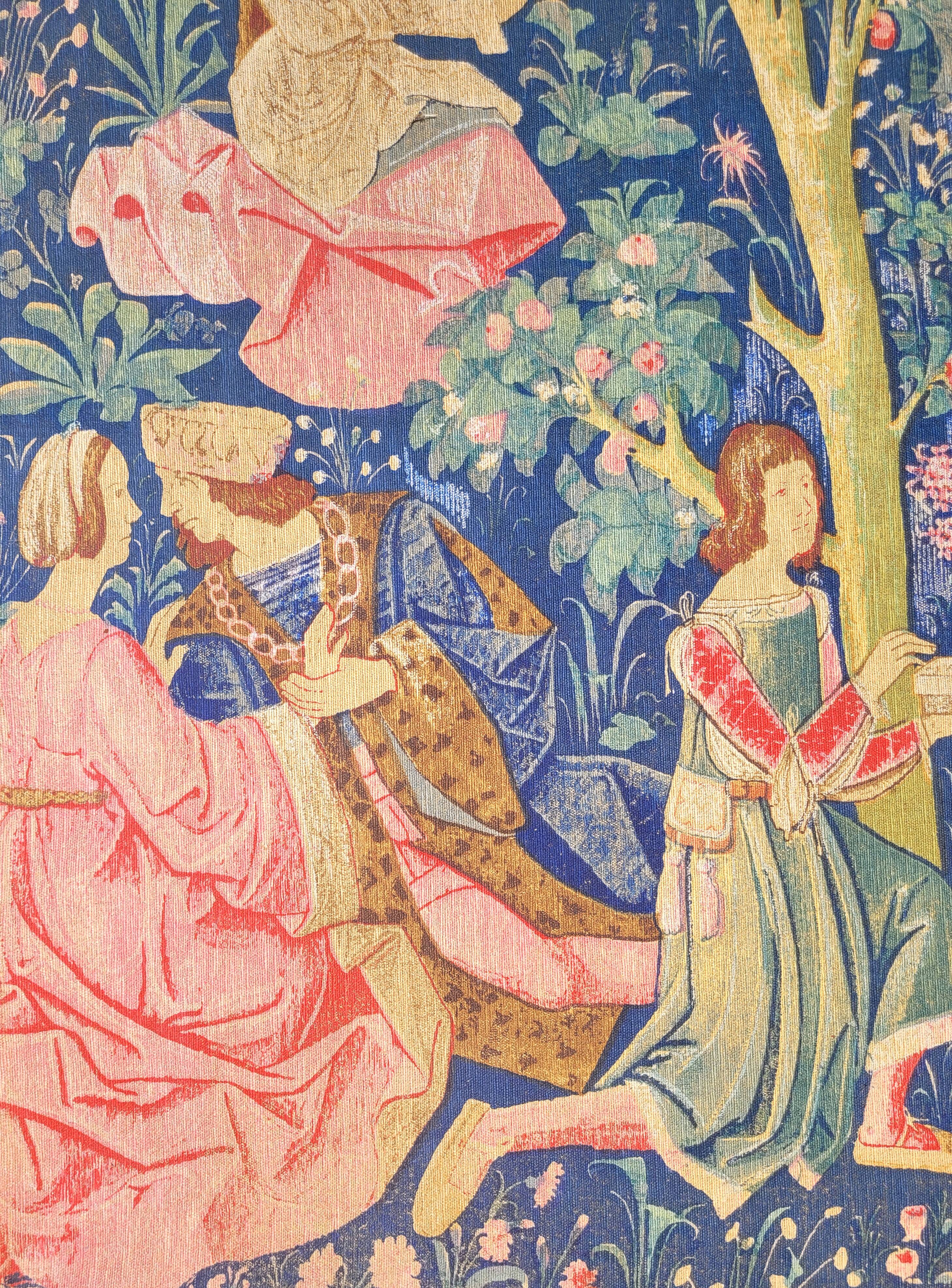 Tenture d'une scène galante