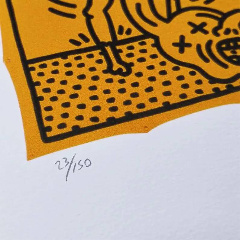 1990s Keith Haring Limited Edition Lithograph