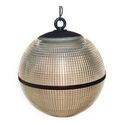 Suspension boule Holophane noire