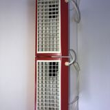 Pair of Ikea metal wall lights type V204 red