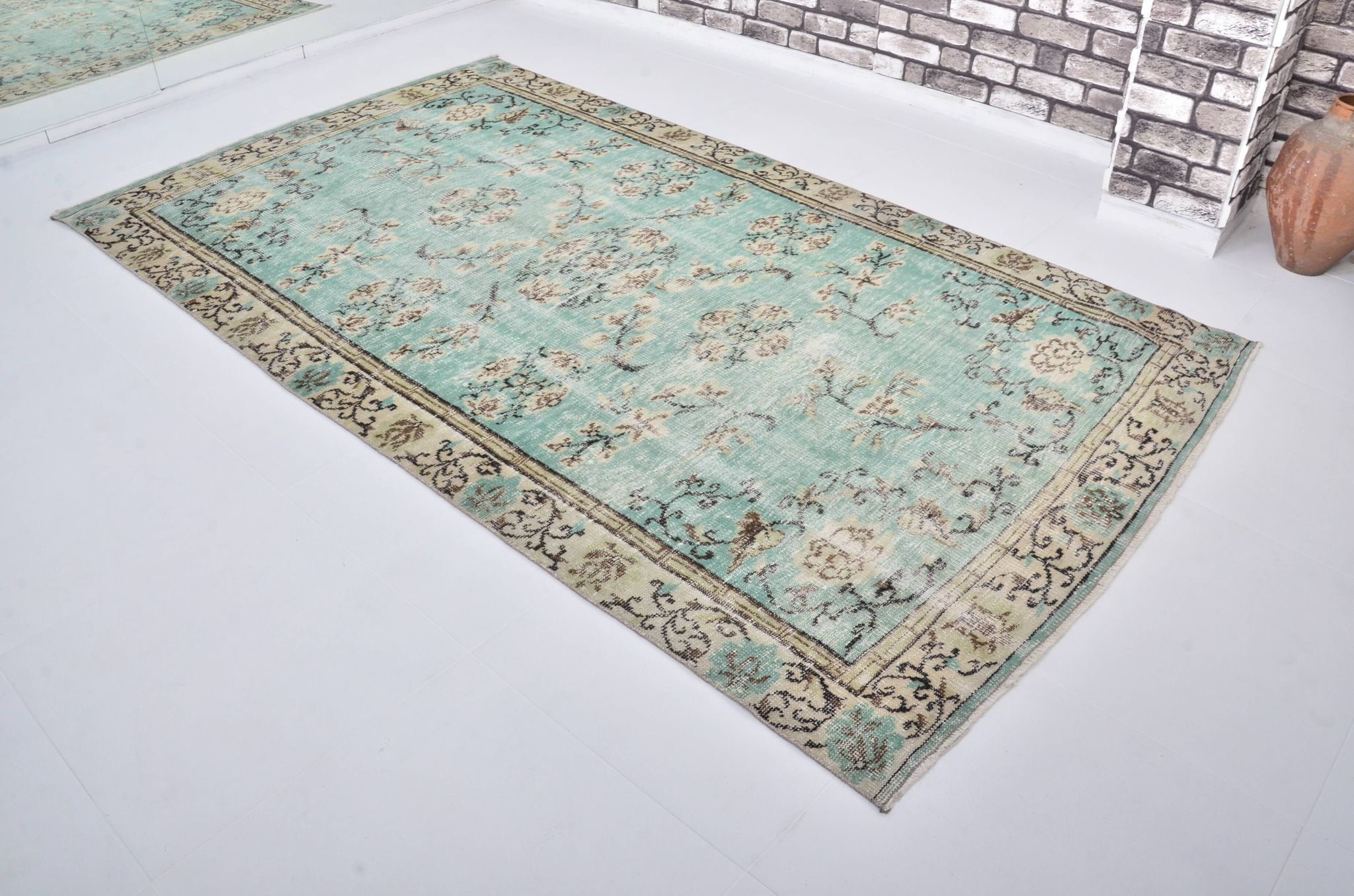 Tapis turc vintage Oushak sku 3307