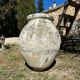 Ancient terracotta pottery jar from the 18th century.