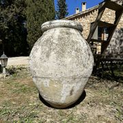 Ancient terracotta pottery jar from the 18th century.