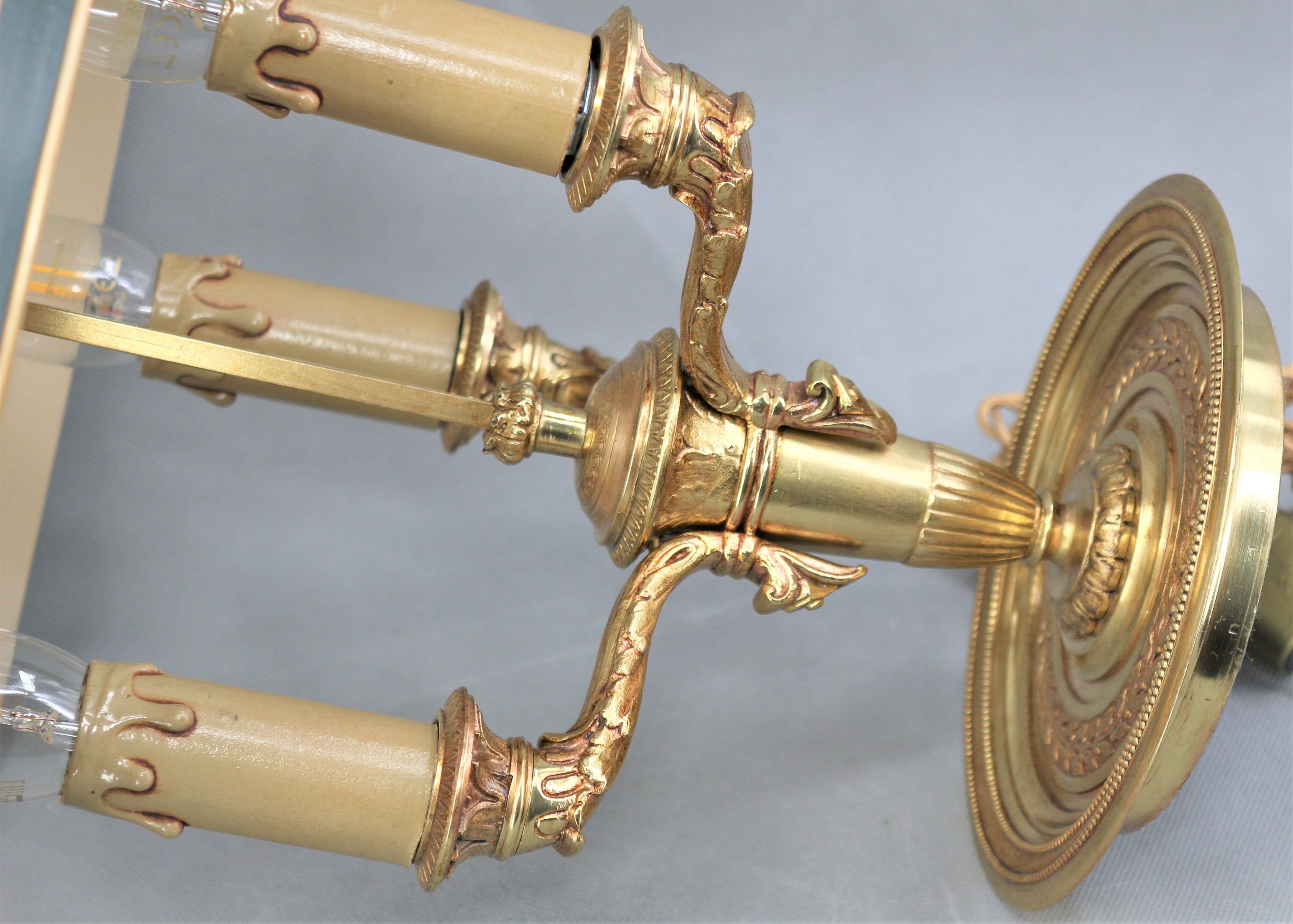 Empire-style gilded bronze hot water lamp