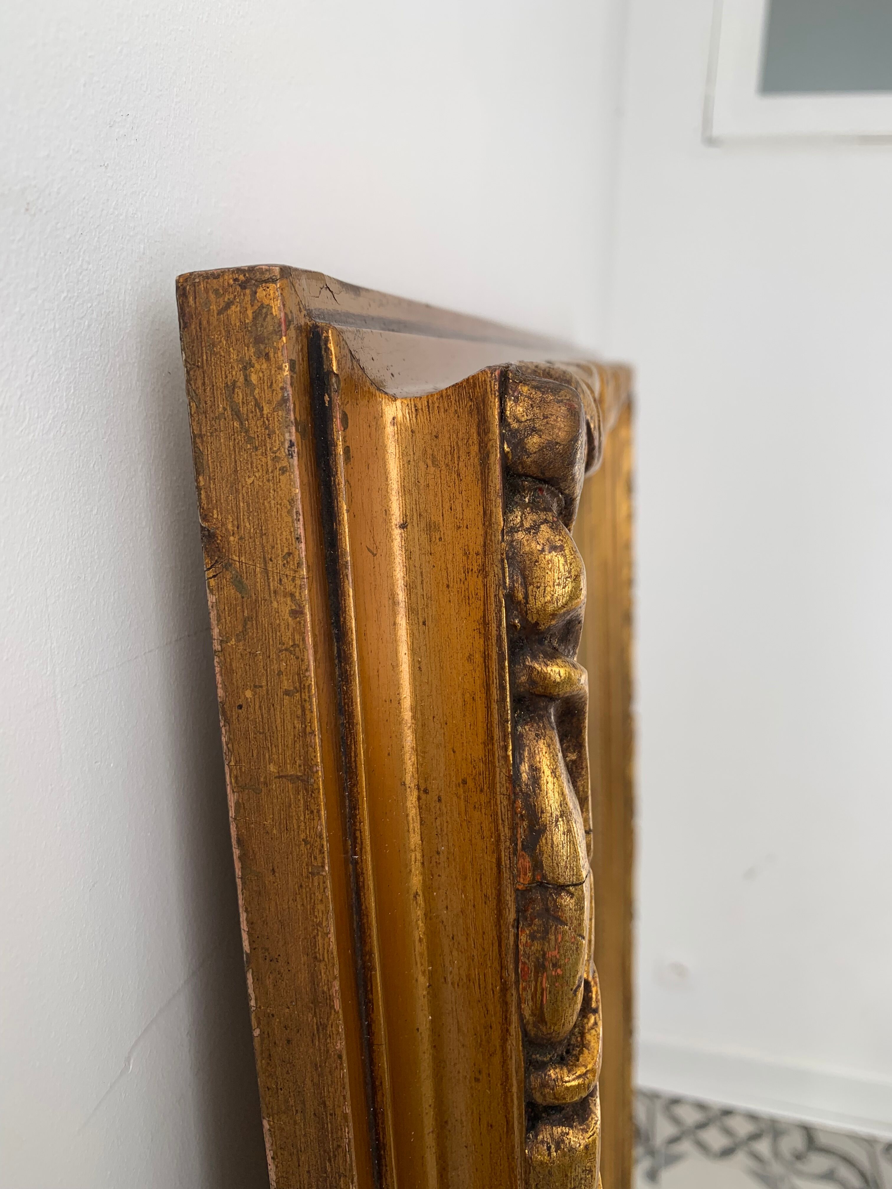 Old beveled mirror 159x99cm