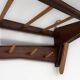 Vintage Wall Coat Rack in Two-tone Wood by Electrimeufa, 1960s – With Coat Hangers