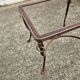 French  Iron and Glas Coffee Table-Cocktail Table-Lounge Table-80s