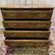 Commode en noyer de style Louis XV / rocaille