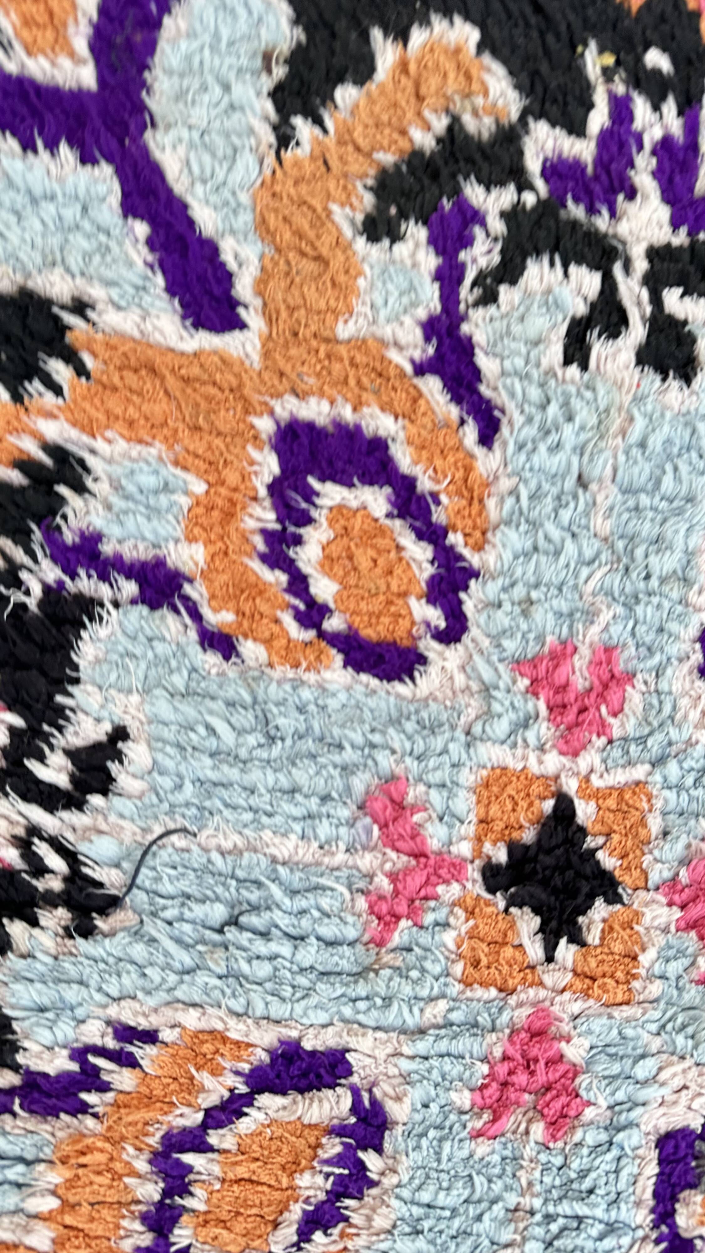 Colorful moroccan rug - 97 x 285 cm