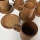 Ensemble de 6 tasses en grès vintage