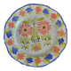 Old flat plate faience hb quimper hand-painted floral decoration