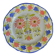 Old flat plate faience hb quimper hand-painted floral decoration