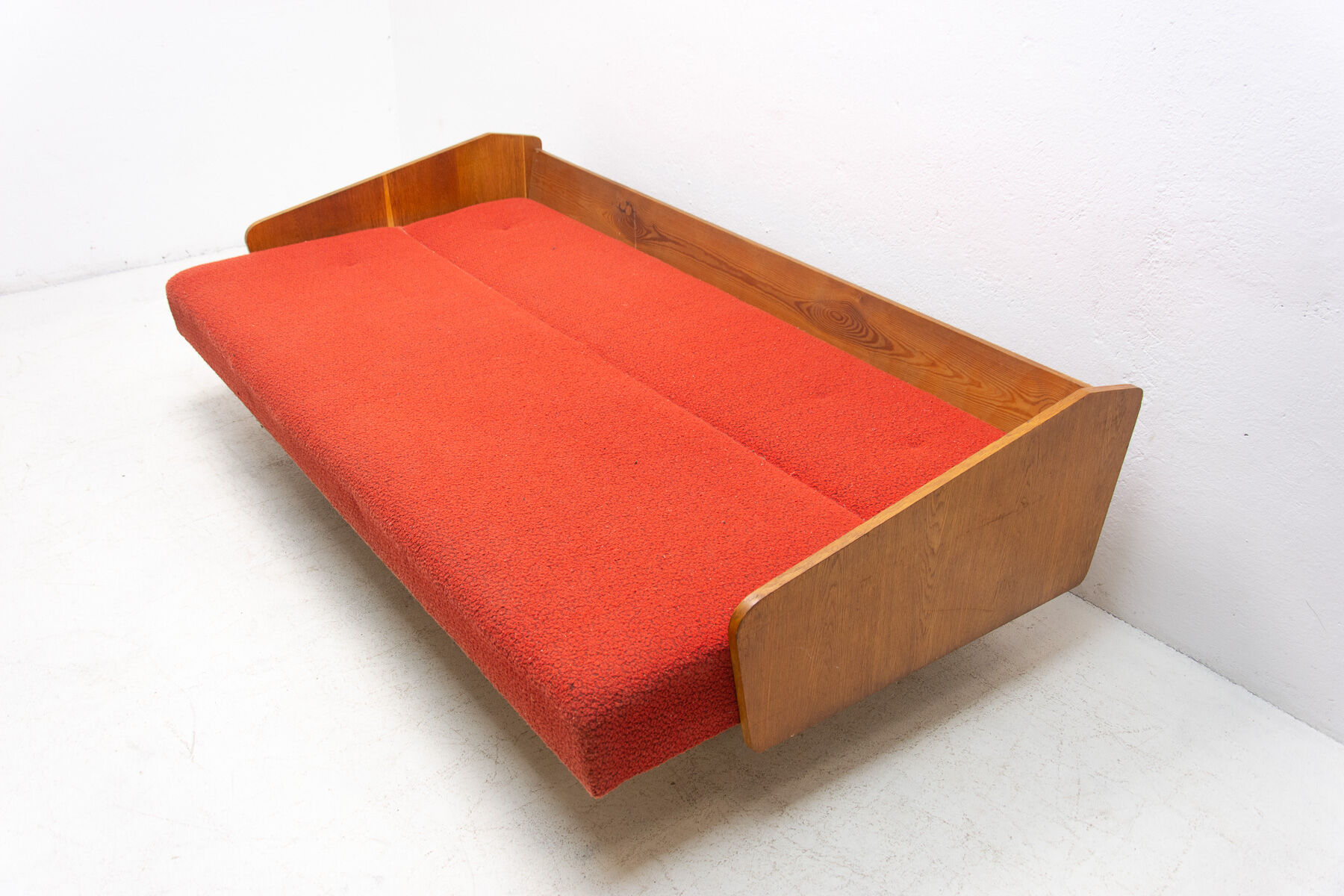 Mid century folding sofa from interier praha, 1960´s, czechoslovakia